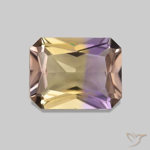 Ametrino Bi-Colore naturale da 1.85 ct, Ottagonale / Taglio smeraldo, VVS