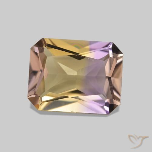 Ametrino Bi-Colore naturale da 1.85 ct, Ottagonale / Taglio smeraldo, VVS