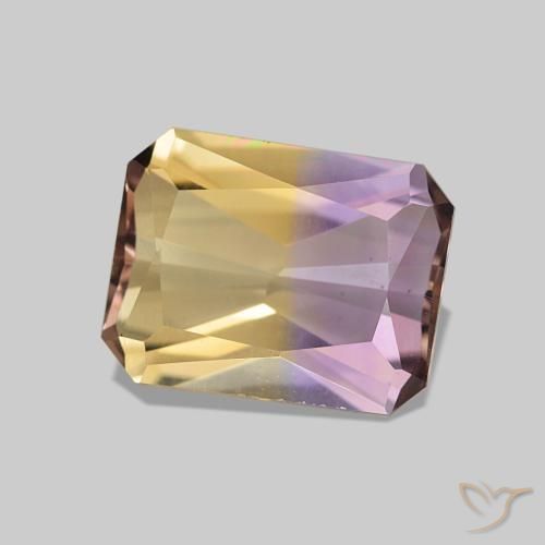 Ametrino Bi-Colore naturale da 1.79 ct, Ottagonale / Taglio smeraldo, VVS