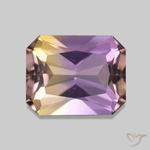 2.93ct Bi-Colore Ametrino, Taglio smeraldo, VVS