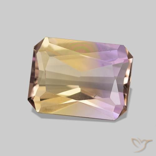 Ametrino Bi-Colore naturale da 1.86 ct, Ottagonale / Taglio smeraldo, VVS
