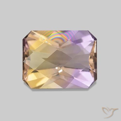 Ametrino Bi-Colore naturale da 2.21 ct, Ottagonale / Taglio smeraldo, VVS