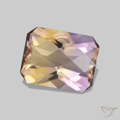 Ametrino Bi-Colore naturale da 2.21 ct, Ottagonale / Taglio smeraldo, VVS