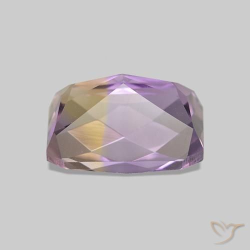 Ametrino Bi-Colore naturale da 2.34 ct, Taglio smeraldo, VVS