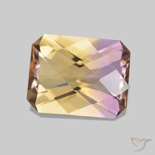 Ametrino Bi-Colore naturale da 2.12 ct, Ottagonale / Taglio smeraldo, VVS
