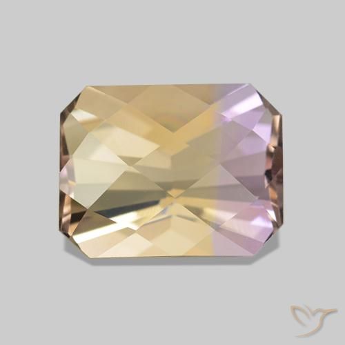 Ametrino Bi-Colore naturale da 2.08 ct, Ottagonale / Taglio smeraldo, VVS