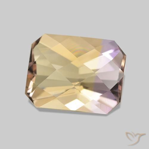 Ametrino Bi-Colore naturale da 2.08 ct, Ottagonale / Taglio smeraldo, VVS