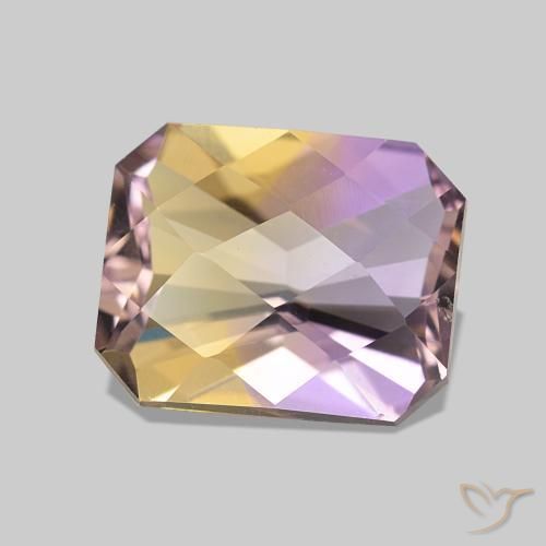 Ametrino Bi-Colore naturale da 2.98 ct, Ottagonale / Taglio smeraldo, VVS