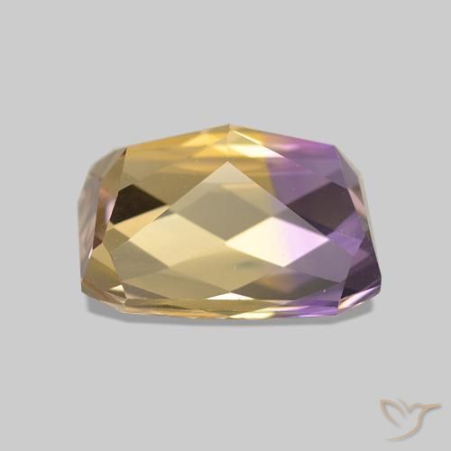 Ametrino Bi-Colore naturale da 3.17 ct, Ottagonale / Taglio smeraldo, VVS