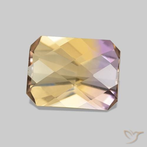 Ametrino Bi-Colore naturale da 2.16 ct, Ottagonale / Taglio smeraldo, VVS