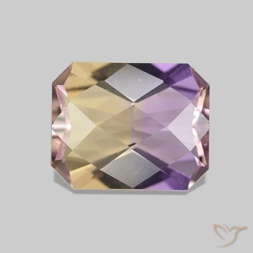 Ametrino Bi-Colore naturale da 2.80 ct, Ottagonale / Taglio smeraldo, VVS