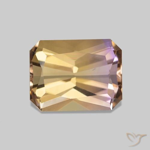2.29ct Bi-Colore Ametrino, Taglio smeraldo, VVS