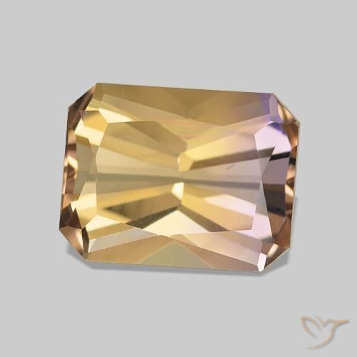 Ametrino Bi-Colore naturale da 2.29 ct, Taglio smeraldo, VVS