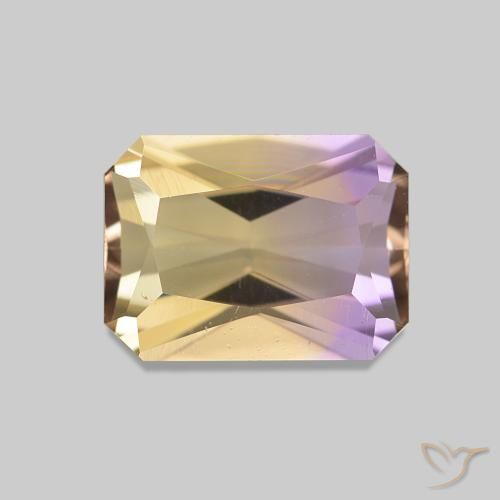 1.51ct Bi-Colore Ametrino, Taglio smeraldo, VVS-VS
