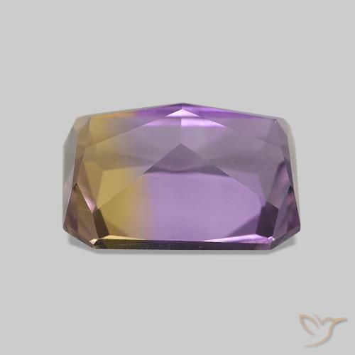 Ametrino Bi-Colore naturale da 3.30 ct, Ottagonale / Taglio smeraldo, VVS-VS