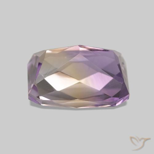 Ametrino Bi-Colore naturale da 2.23 ct, Taglio smeraldo, VVS