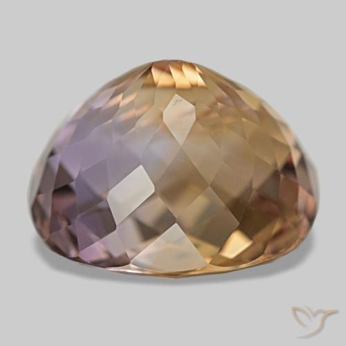 Ametrina naturale bicolore da 15,86 ct, taglio ovale, VVS-VS