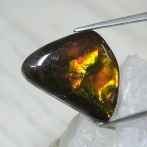 Ammolite Multicolore naturale da 8.61 ct, Forma fantasia, Opaco