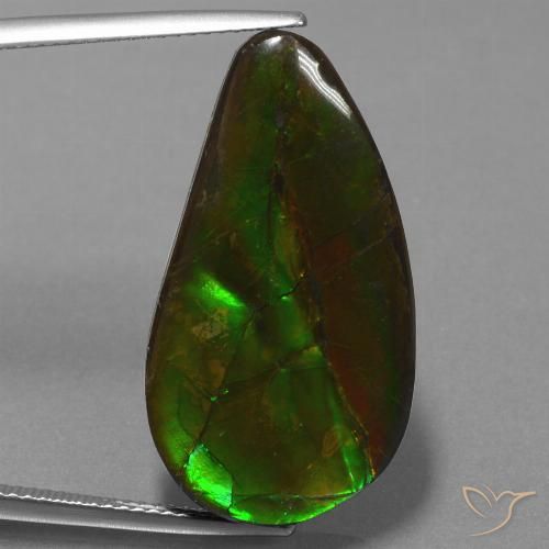 18.29ct Naturale Multicolore Ammolite, Taglio a fantasia, Opaco