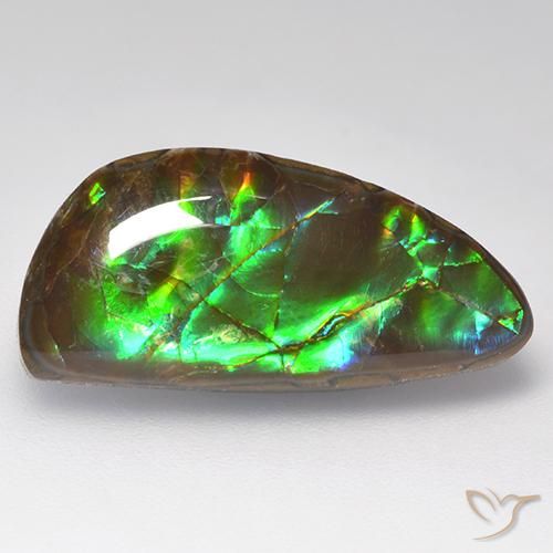 10.29ct Naturale Multicolore Ammolite, Taglio a fantasia, Opaco