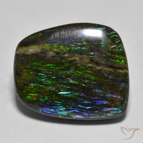 17.51ct Naturale Multicolore Ammolite, Taglio a fantasia, Opaco