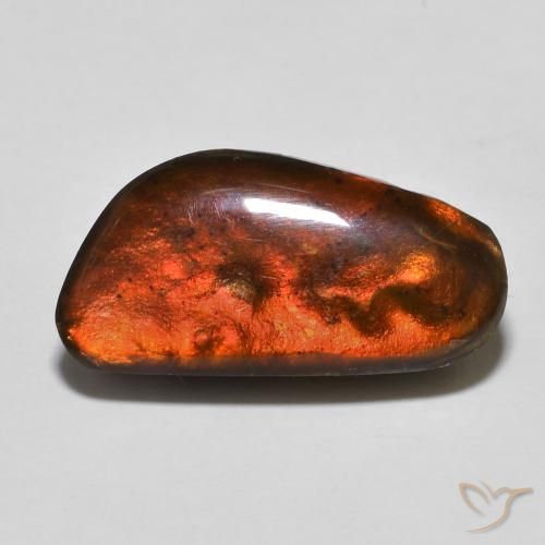 10.53ct Naturale Multicolore Ammolite, Taglio a fantasia, Opaco