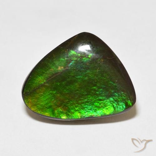 11.37ct Naturale Multicolore Ammolite, Taglio a fantasia, Opaco