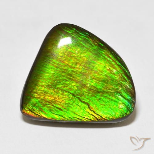 16.47ct Naturale Multicolore Ammolite, Taglio a fantasia, Opaco