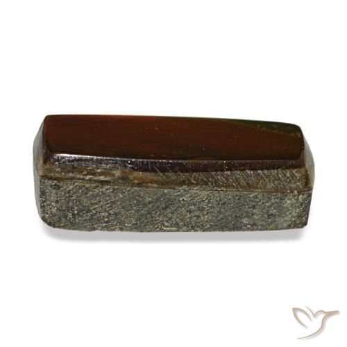 Ammolite naturale multicolore da 1,44 ct, baguette, opaco