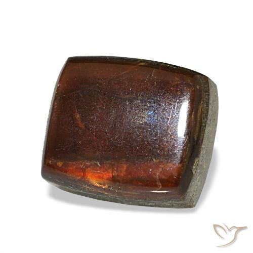 Ammolite naturale multicolore da 2,43 ct, baguette, opaco