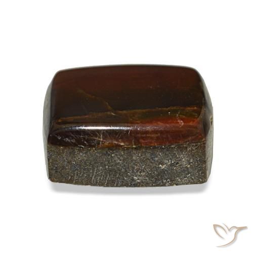 Ammolite naturale multicolore da 2,43 ct, baguette, opaco