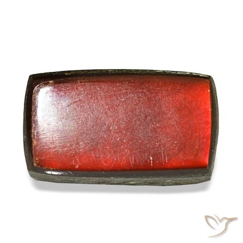 3.44ct multicolore ammolite, baguette, opaco