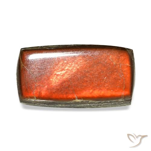 Ammolite naturale multicolore da 2,13 ct, baguette, opaco