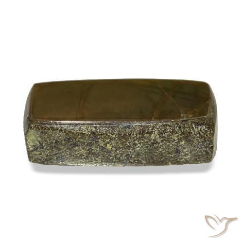 Ammolite naturale multicolore da 1,51 ct, baguette, opaco