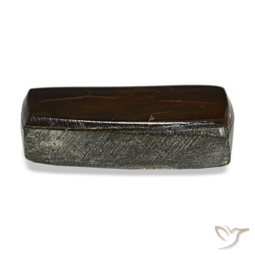 Ammolite naturale multicolore da 2,51 ct, baguette, opaco