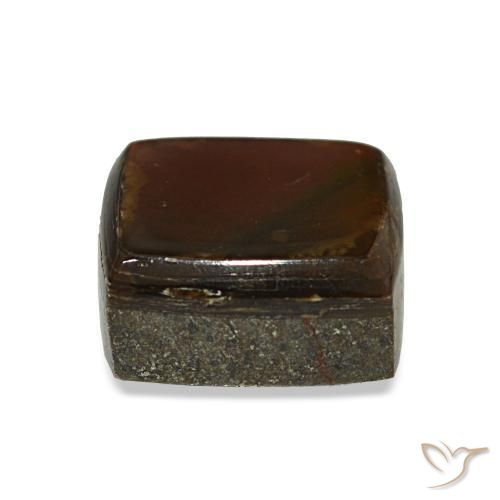 Ammolite naturale multicolore da 2,96 ct, baguette, opaco