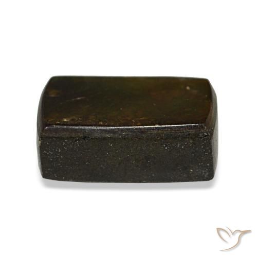 Ammolite naturale multicolore da 2,96 ct, baguette, opaco