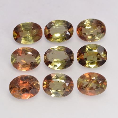 Gemme di Andalusite Multicolore naturale da 2.90 ct, Taglio ovale, VS-SI