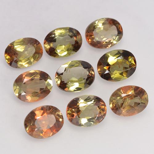 Gemme di Andalusite Multicolore naturale da 2.90 ct, Taglio ovale, VS-SI