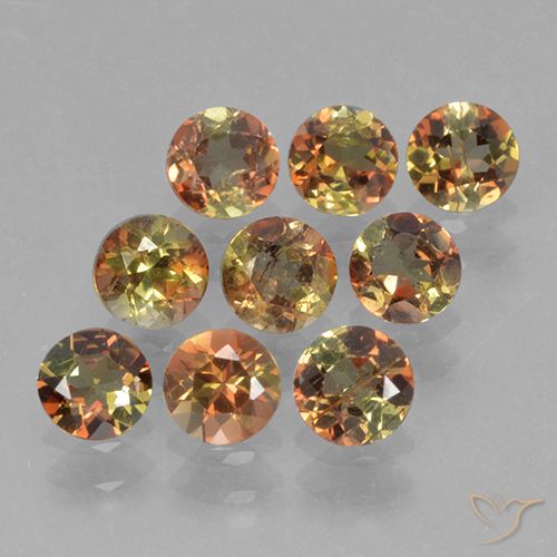 Gemme di Andalusite Multicolore naturale da 2.37 ct, Taglio rotondo, VS-SI