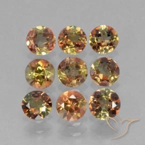 Gemme di Andalusite Multicolore naturale da 2.37 ct, Taglio rotondo, VS-SI