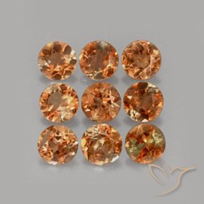 Gemme di Andalusite Multicolore naturale da 2.24 ct, Rotondo, VS