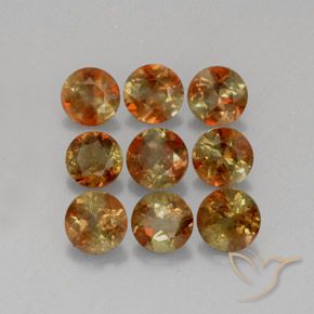 Gemme di Andalusite Multicolore naturale da 2.39 ct, Rotondo, VS-SI