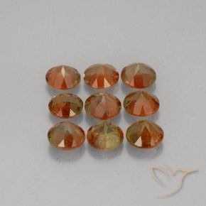 Gemme di Andalusite Multicolore naturale da 2.39 ct, Rotondo, VS-SI