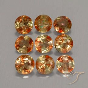 Gemme di Andalusite Multicolore naturale da 2.26 ct, Rotondo, VS-SI