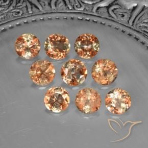 Gemme di Andalusite Multicolore naturale da 2.27 ct, Rotondo, VS-SI