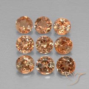 Gemme di Andalusite Multicolore naturale da 2.31 ct, Rotondo, VS-SI