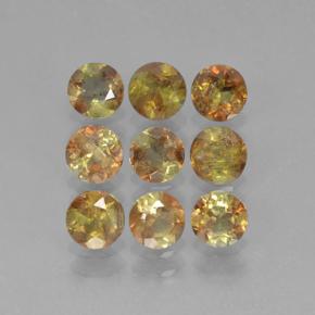 Andalusite naturale multicolore da 2,34 ct, taglio rotondo, VS-SI