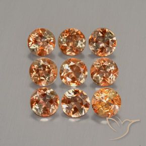 Gemme di Andalusite Multicolore naturale da 2.38 ct, Rotondo, VS-SI