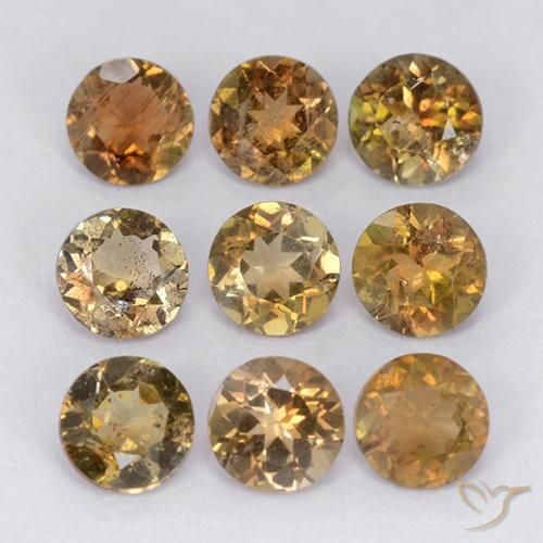 Gemme di Andalusite Multicolore naturale da 2.39 ct, Taglio rotondo, VS-SI